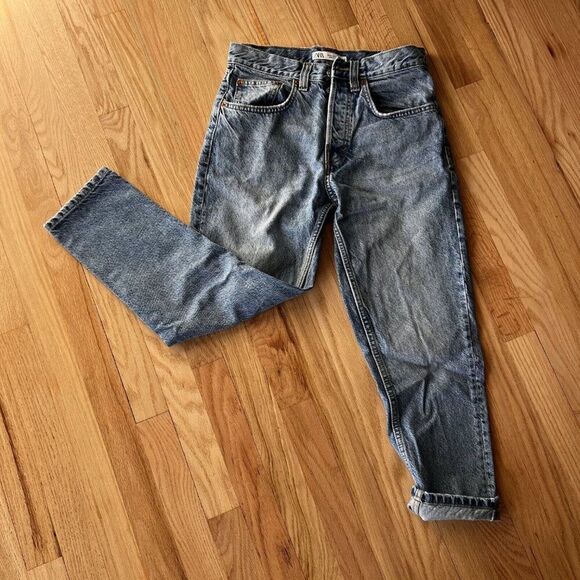 ZARA Men's Jeans Size 30 Straight‎ Fit Distressed light wash Blue Denim casual - Picture 7 of 7
